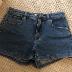 PacSun high waisted jean shorts